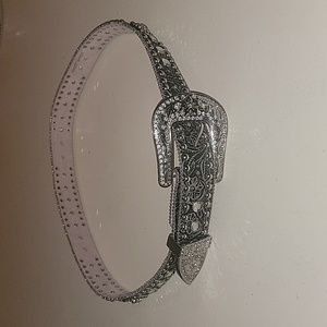 Blazin Roxx genuine leather blinged sequined women's belt